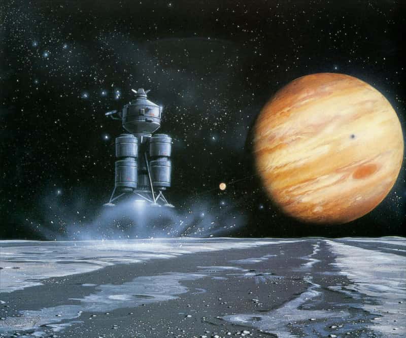 À plus long terme, les lunes glacées de Jupiter pourraient devenir des destinations de choix pour des missions habitées. © DR