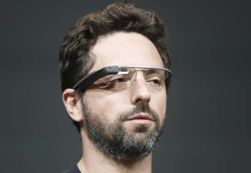 Sergey Brin, cofondateur de Google, avec les lunettes connectées, dont il avait annoncé en février la commercialisation dès 2013. © Kimihiro Hoshino, AFP 