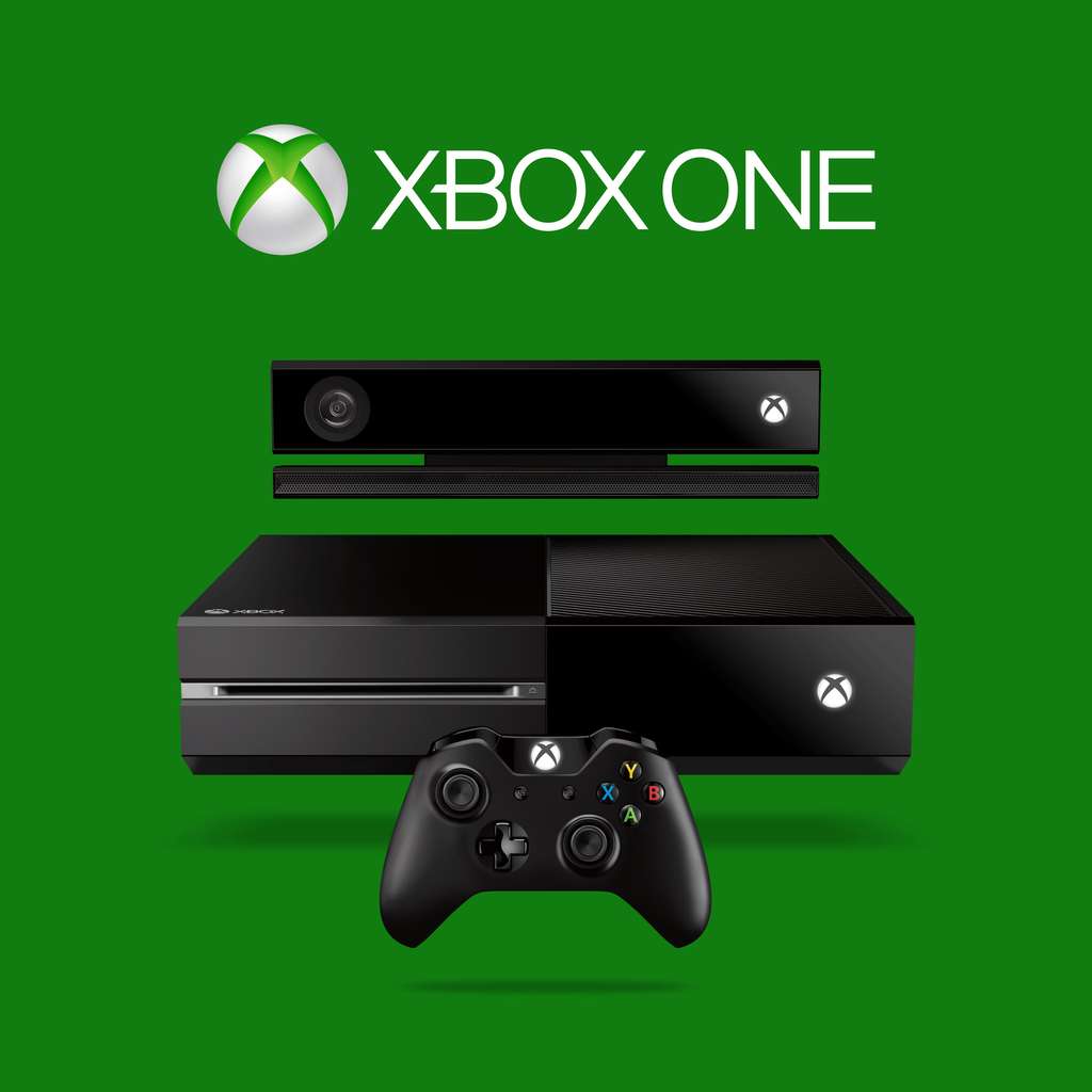 La console Xbox One avec sa manette et le nouveau capteur Kinect. Microsoft a volontairement opté pour un <em>design</em> très sobre qui s’apparente à un boîtier multimédia plus qu’à une console de jeu. © Microsoft