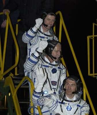 L'équipage Expédition 11 (crédit : ESA-S. CORVAJA)