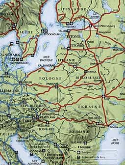 Carte de la Mer Baltique