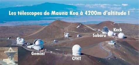 (crédit : Institute for Astronomy - University of Hawaii, Futura-Sciences)<br />Montage Futura-Sciences.com