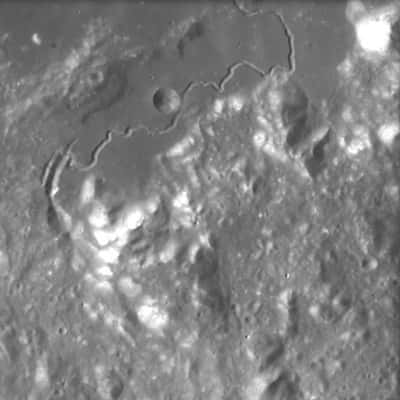 La Lune photographiée par AMIE : Rima Hadley (crédit : ESA/Space-X, Space Exploration Institute)