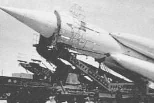  Lanceur Semiorka ayant mis en orbite le premier satellite artificiel, Spoutnik 1, le 4 octobre 1957.<br />crédits : RKK/Energya