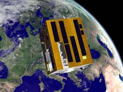Le satellite SSETI (crédit : Morten Bisgaard, Aalborg University)