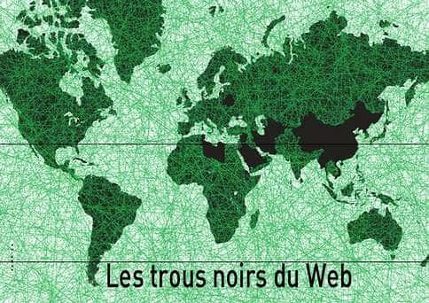 En noir, les 15 "ennemis de l'Internet" pointés du doigt par RSF <br />(Crédit : Reporters sans frontières)