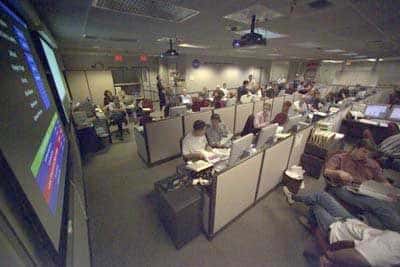 <br />L'ancienne salle de contrôle du JPL. &copy; JPL/NASA.