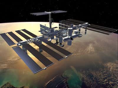 Le prochain vol en direction de la station orbitale est prévu pour le mois de septembre <br />La NASA table sur 16 lancements de navettes pour parachever son assemblage <br />(Crédits : ESA)
