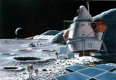 Si nous souhaitons installer une base durable sur notre satellite,<br />il faudra prendre en compte les tremblements de Lune...<br />(Crédits : NASA)