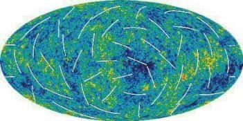 Carte de la polarisation du rayonnement diffus