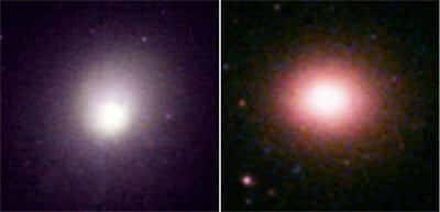 Images des amas de galaxies 2A 0335+096' (à gauche) et Sersic 159-03' (à droite ), prises par le télescope spatial XMM-Newton, qui oeuvre dans les rayons X<br /> (Crédits : ESA/XMM-Newton EPIC consortium)