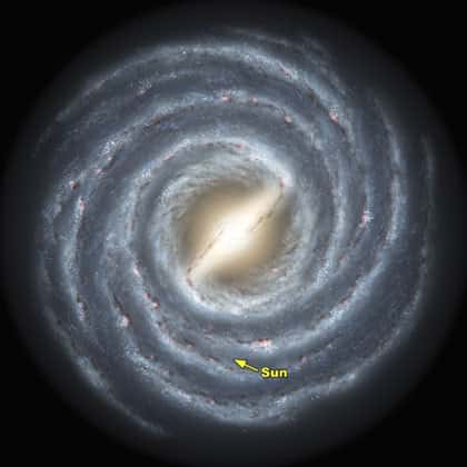 <br />Notre galaxie vue de "l'extérieur" &copy; NASA / JPL-Caltech/R. Hurt (SSC/Caltech)