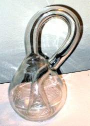 Une bouteille de Klein en verre réalisée par Clifford Stoll.