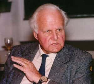 Carl Friedrich von Weizsäcker en 1993 (Crédit: Ian Howard). 
