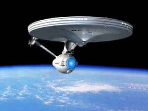 Le vaisseau <em>Enterprise</em> de <em>Star Trek</em>. © artsoncanvas.co.uk