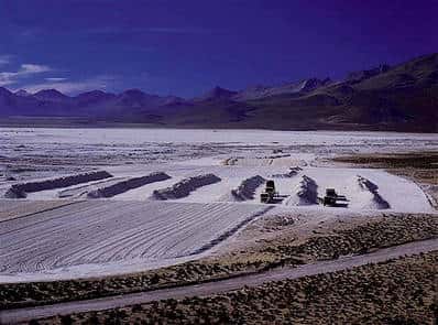 Des sables riches en Bore en Californie (Crédit : Argonne National Laboratory).