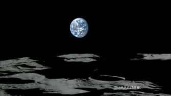La Terre en haute résolution, vue de son satellite. Cliquez sur l'image pour l'agrandir. © Jaxa/NHK