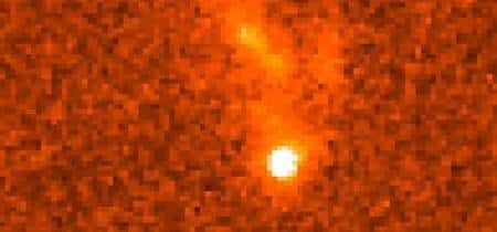 GRG, ou <em>Gamma Ray Burst,</em> vu par le télescope spatial Hubble. Crédit Nasa