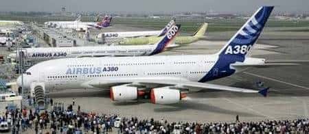 L'Airbus A380 au Bourget.