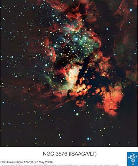 La nébuleuse NGC 3576. Crédit Eso