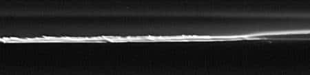 Anneau F vu par Cassini. Crédit Nasa/JPL