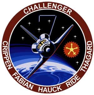 Emblème officiel de STS-7. Crédit Nasa