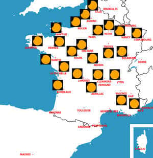 L'éclipse en France. Cliquez pour agrandir. D’après Project Pluto Guide 7.0