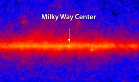 Regard de Fermi sur le centre de notre galaxie, la Voie Lactée. Crédit Nasa