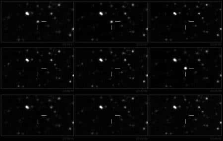 Cliquez pour agrandir. Les clins d'œil de Swift J195509+261406 observés avec le télescope de Teide, dans les îles des Canaries. Crédit : A.J. Castro-Tirado/IAC80/ESO