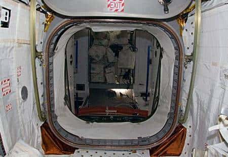 L'accès au module pressurisé Léonardo depuis l'ISS. Crédit Nasa