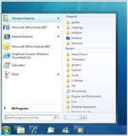 La <em>Jump List</em>, nouveauté de Windows 7, présente de manière ordonnée les documents récemment ouverts. (Cliquer sur l'image pour l'agrandir.) © Microsoft