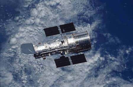 Le télescope spatial Hubble en orbite. Crédit Nasa
