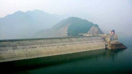 Le barrage du Zipingpu. Crédit Panoramio/Google Earth
