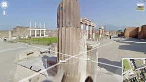 Une vue de Pompéi : Google Street View a intégré, cette semaine, des images de 19 sites inscrits au Patrimoine de l'Unesco. © DR