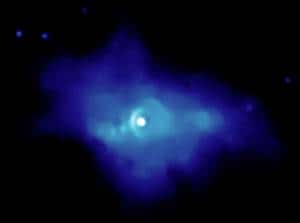 Le cœur de la supernova G54.1+03 vu aux rayons X par le télescope Chandra. Crédit : Nasa / CXC / SAO / T. Temim <em>et al.</em> 