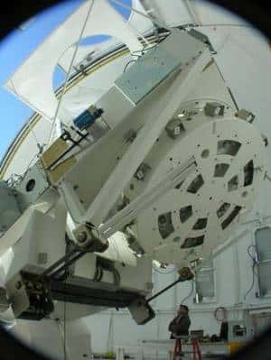 Le <em>New Solar Telescope</em> est entré en service au cours de l'Année Mondiale de l'Astronomie. Crédit BBSO