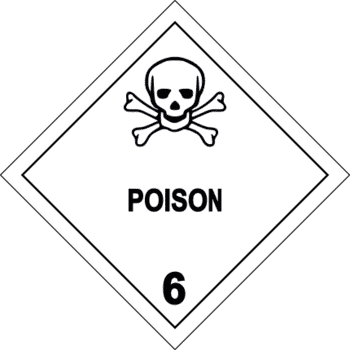 Label d'un produit toxique.<br />© W!B, Wikimedia Commons, cc by sa 3.0
