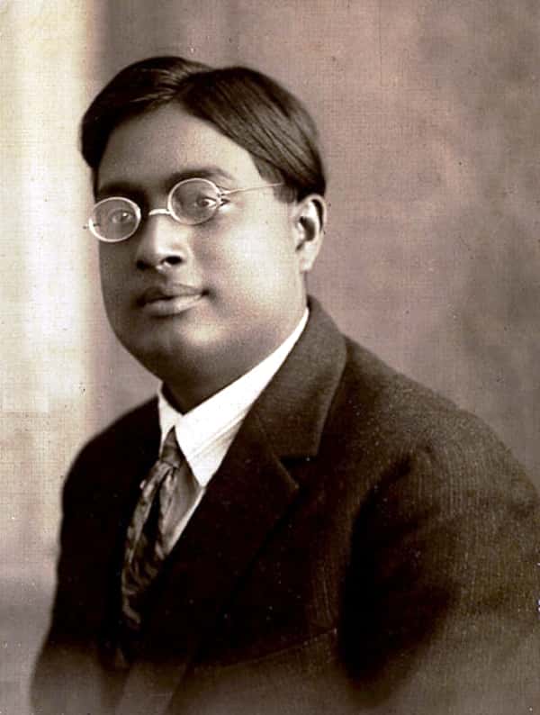 Une photo de Satyandra Nath Bose vers 1925. © Domaine publique-wikipedia