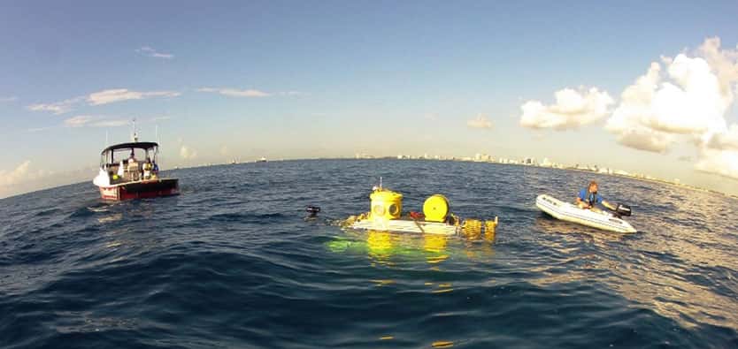 Le submersible <em>Antipodes</em> a été utilisé au large de Fort Lauderdale, en Floride, pour étudier l'invasion des rascasses volantes. © <em>Oregon State University</em>