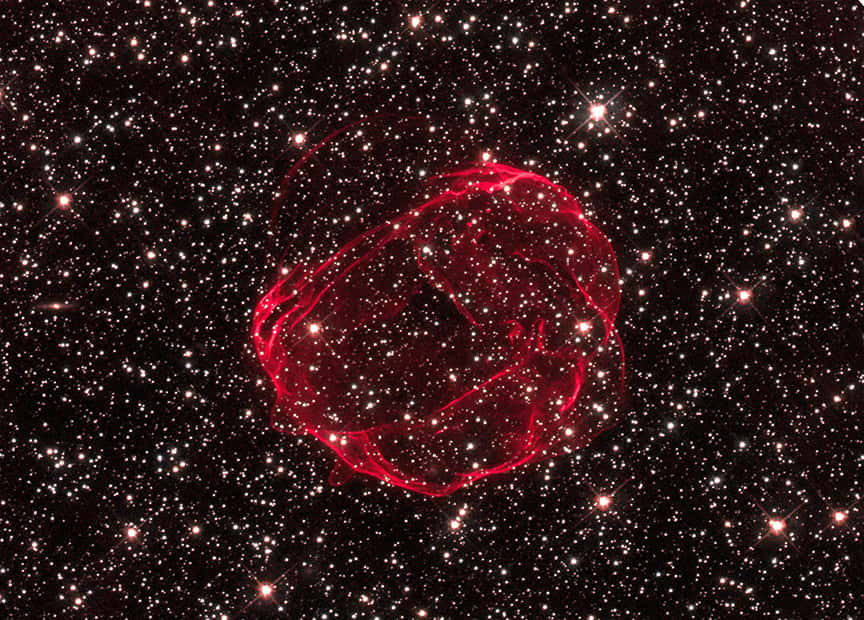 Ici, la décomposition de l’image de la supernova SNR 0519. En haut, les rayons X de basse énergie, puis ceux de moyenne énergie et ceux de haute énergie. Et enfin, l’image dans le visible. © X-ray : Nasa/CXC/GSFC/B. J. Williams et <em>al.</em> ; Optical : Nasa/ESA/STScI