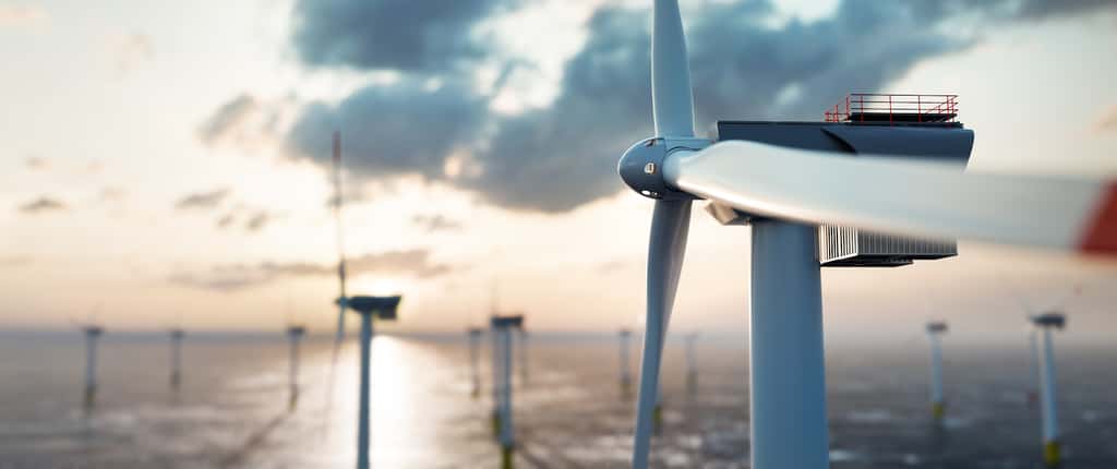 Les ingénieurs comptent sur les terres rares, notamment pour la conception d’éoliennes offshore toujours plus efficaces. © Photocreo Bednarek, Adobe Stock