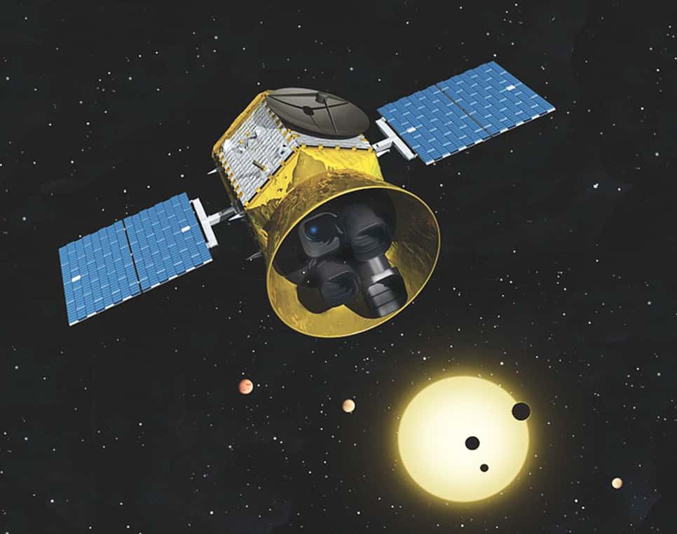 Le satellite Tess utilise la méthode du transit pour chasser les exoplanètes. © Nasa, GSFC 