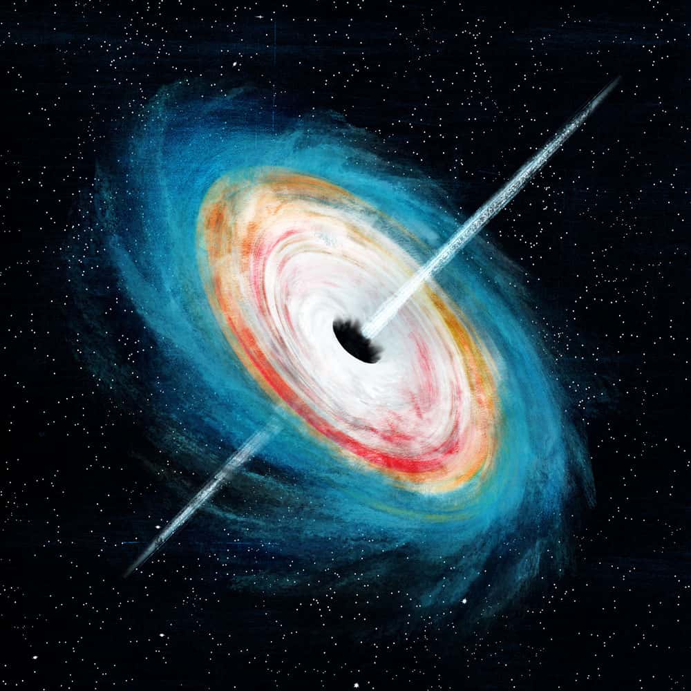 La présence dans l’Univers primitif de trous noirs supermassifs posait question aux astronomes. Des chercheurs de l’université de Western Ontario pourraient avoir trouvé quelques réponses. © Scott Woods, Université de Western Ontario
