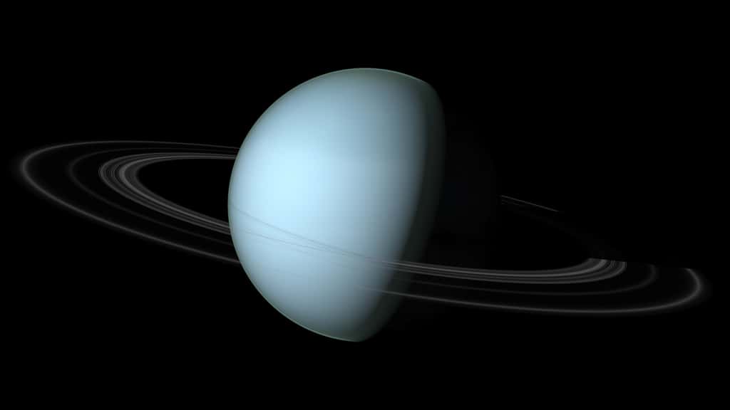 Les autres planètes du Système solaire — sauf Mercure — ont également leur solstice. Uranus est tellement inclinée sur son axe qu’au moment des solstices, le Soleil est presque directement au-dessus de l’un de ses pôles. © mode_list, Adobe Stock