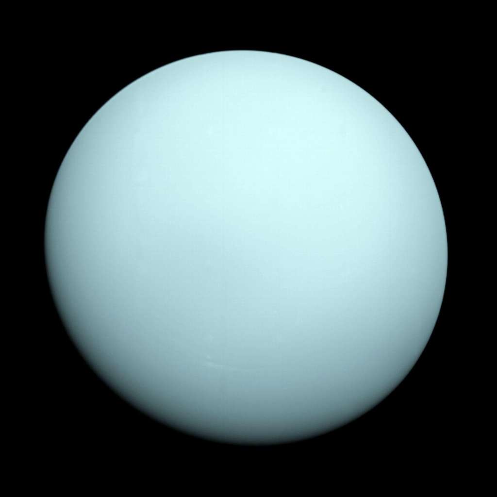 Quelle structure interne se trouve sous l'épaisse couche nuageuse d'Uranus ? © JPL, Nasa