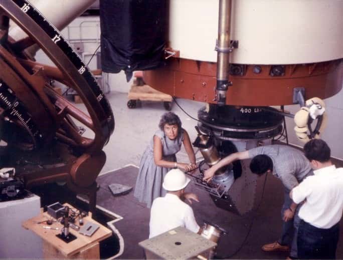 Vera Rubin à l'observatoire Lowell en Arizona vers 1965. © <em>Carnegie Institution for Science</em>