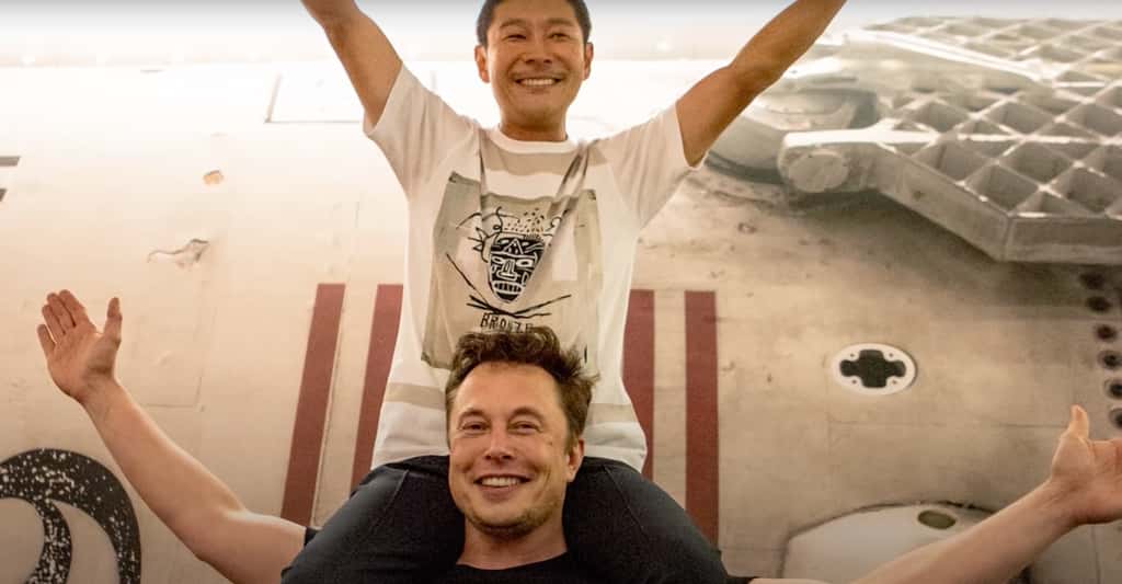 Yusaku Maezawa cherche une équipe pour l’accompagner dans son voyage autour de la Lune à bord du Starshio de SpaceX et Elon Musk. © Yusaku Maezawa, capture d’écran YouTube