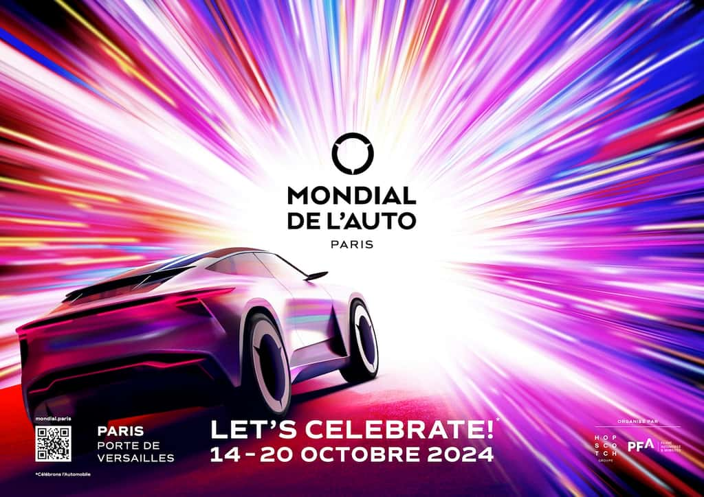 Le <em>Mondial de l'Auto </em>2024<em> </em>sera ouvert du 14 au 20 octobre, Porte de Versailles à Paris. © Mondial de l'Auto