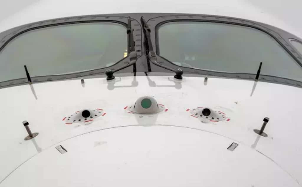  Les différents capteurs permettent de se substituer au pilote pour gérer l’avion de façon totalement autonome. © Airbus