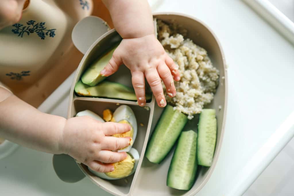 La diversification alimentaire précoce figure parmi les mesures permettant de lutter contre l’augmentation du nombre des cas d’allergies alimentaires chez les enfants. © Shine Graphics, Adobe Stock